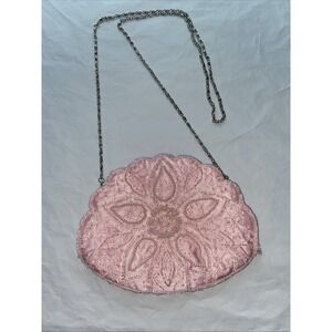 bijoux terner Pink Pearls Silver Chain Purse  8x6 3731